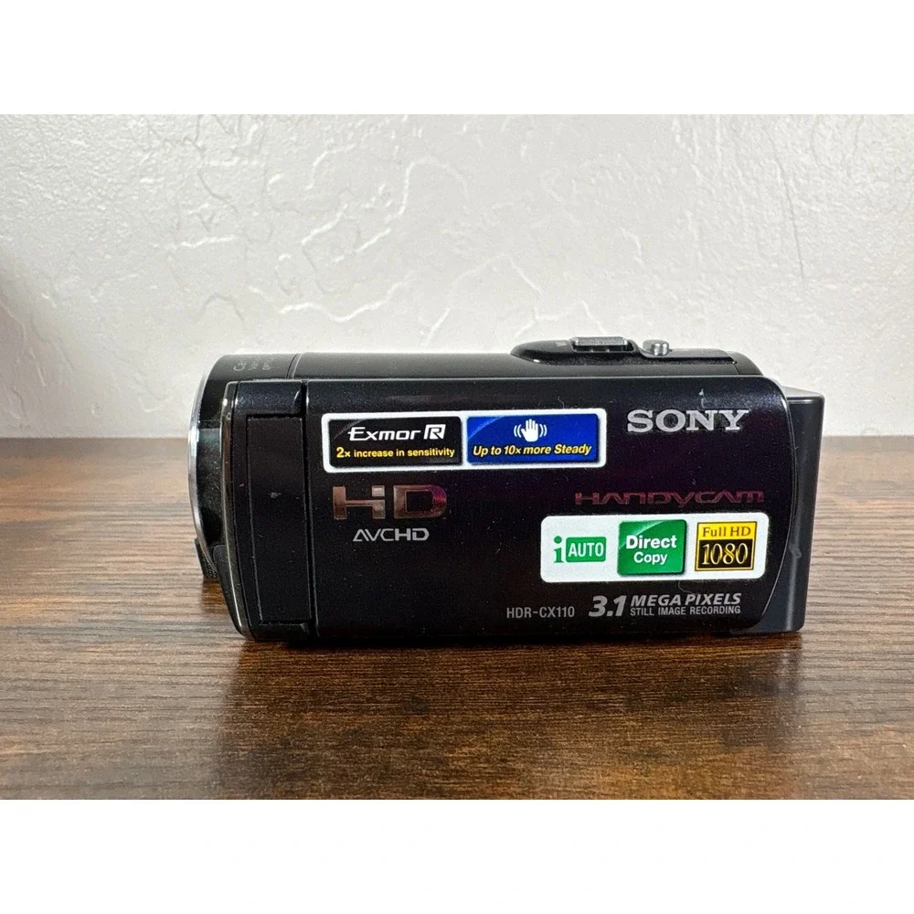 Sony Handycam HDR-CX110 Black Digital HD Video Camera Recorder 25x Optical Zoom